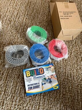 Build Bonanza build- block compatible peel and stick tape- new in box